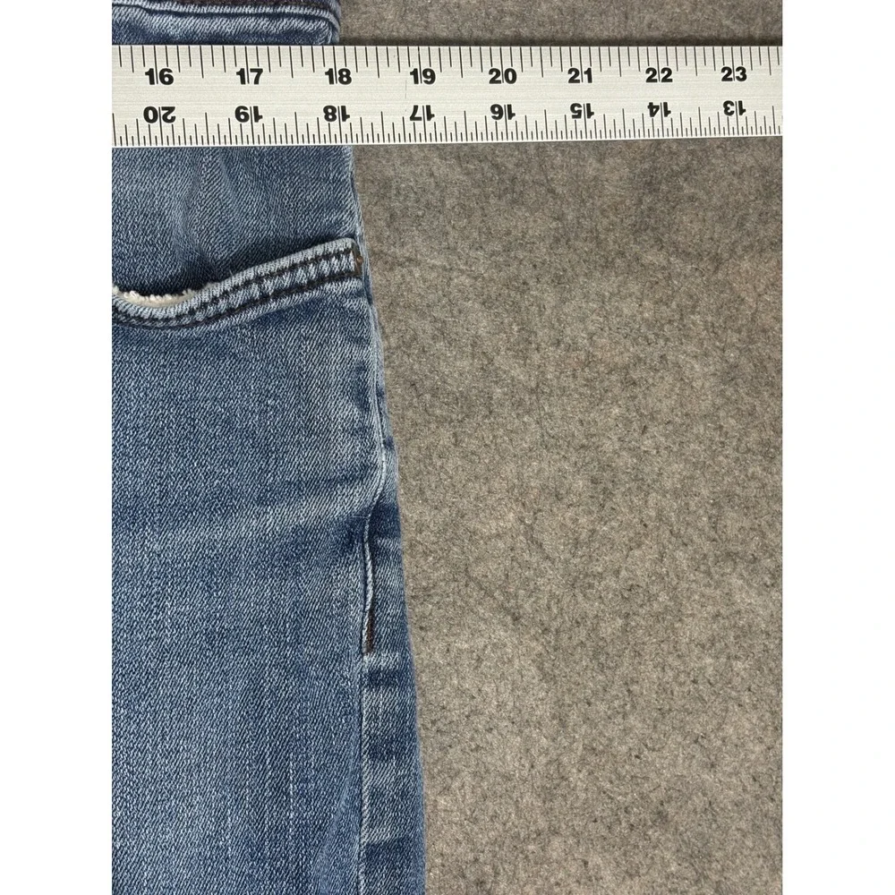 DKNY Avenue B Slim Straight Jeans Mens 36x32 Medium Wash Blue Denim Stretch